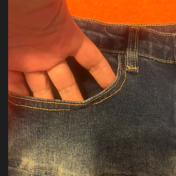 Momokrom (sold by Simons) faded blue pleated denim micro miniskirt NWT - Picture 6 of 12